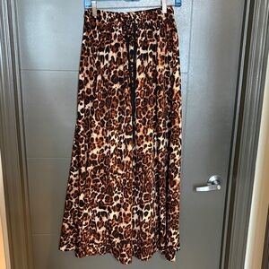 Leopard Print Maxi Skirt